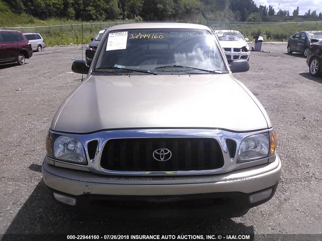 5TEVL52N23Z184445 - 2003 TOYOTA TACOMA XTRACAB CREAM photo 6