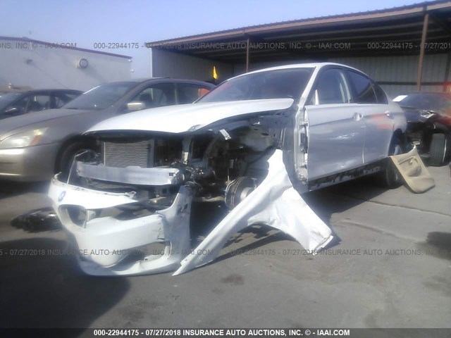 WBA3D3C53EK154561 - 2014 BMW 328 D WHITE photo 2