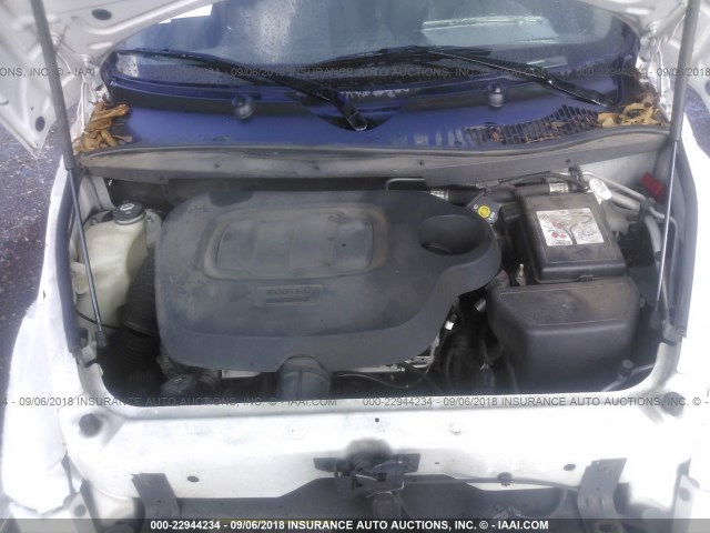 3GNBAADB5AS629018 - 2010 CHEVROLET HHR LS WHITE photo 10
