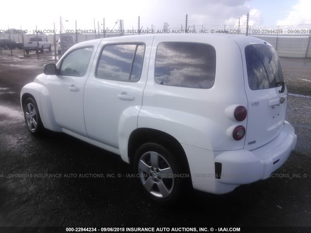 3GNBAADB5AS629018 - 2010 CHEVROLET HHR LS WHITE photo 3