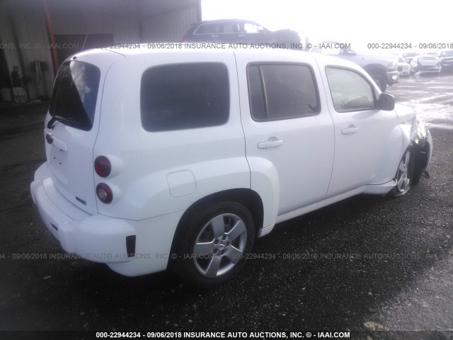 3GNBAADB5AS629018 - 2010 CHEVROLET HHR LS WHITE photo 4
