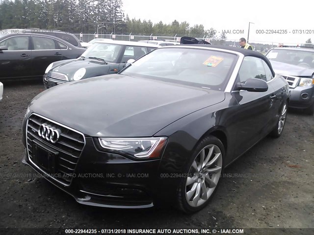 WAUVFAFH0DN014882 - 2013 AUDI A5 PRESTIGE BLACK photo 2