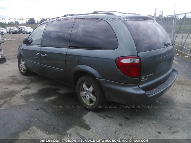 2D4GP44L17R277667 - 2007 DODGE GRAND CARAVAN SXT BLUE photo 3