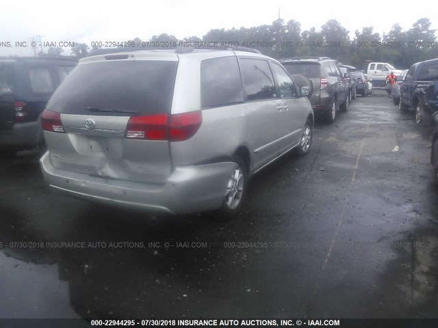 5TDBA22C55S042418 - 2005 TOYOTA SIENNA XLE/XLE LIMITED SILVER photo 4