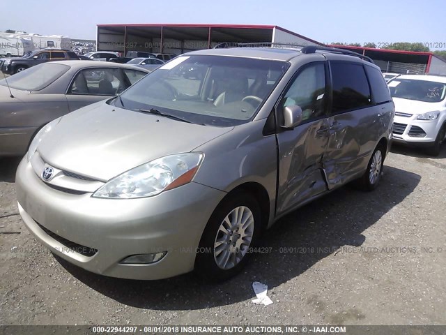 5TDZK22C68S196118 - 2008 TOYOTA SIENNA XLE/XLE LIMITED BROWN photo 2