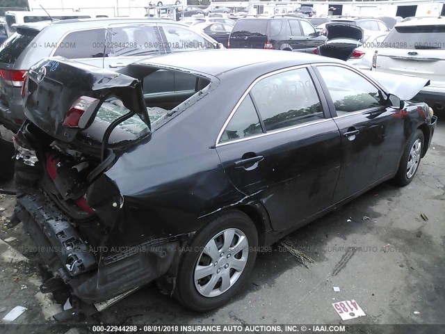 JTNBE46KX73052525 - 2007 TOYOTA CAMRY NEW GENERAT CE/LE/XLE/SE BLACK photo 4