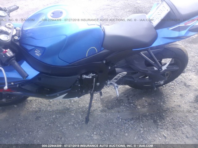 JS1GN7FA2E2100728 - 2014 SUZUKI GSX-R600 BLUE photo 9