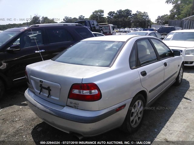 YV1VS29512F814338 - 2002 VOLVO S40 1.9T GRAY photo 4