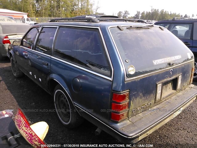 2G1AW84TXL2113892 - 1990 CHEVROLET CELEBRITY BLUE photo 3