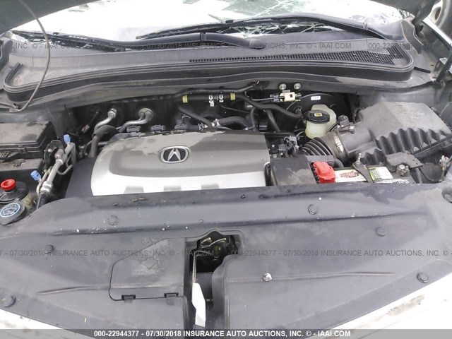 2HNYD2H66BH502774 - 2011 ACURA MDX TECHNOLOGY GRAY photo 10