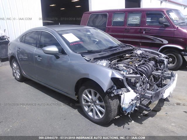 JM1GJ1U63E1114592 - 2014 MAZDA 6 SPORT SILVER photo 1