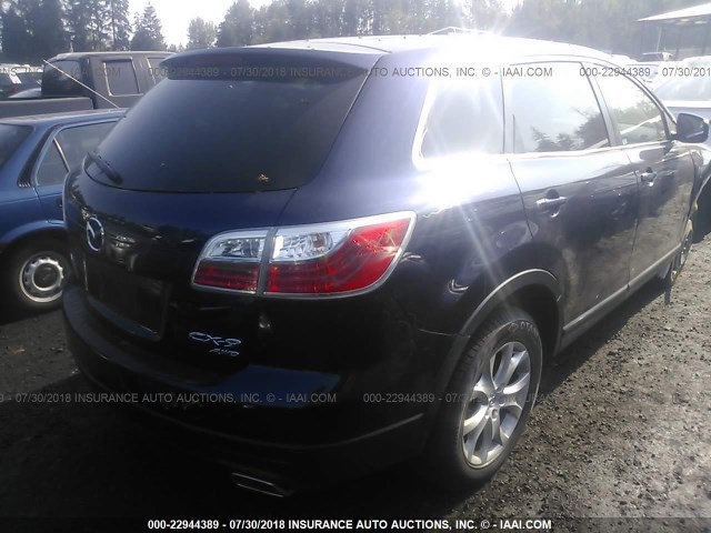 JM3TB3BA5C0336432 - 2012 MAZDA CX-9 Dark Blue photo 4