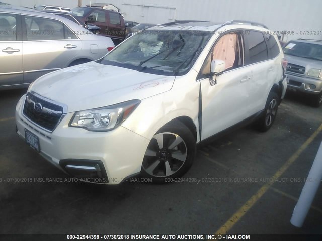 JF2SJALCXHH466678 - 2017 SUBARU FORESTER 2.5I LIMITED WHITE photo 2