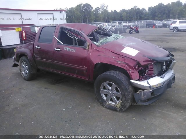 1GCHTDFE7B8122511 - 2011 CHEVROLET COLORADO LT RED photo 1