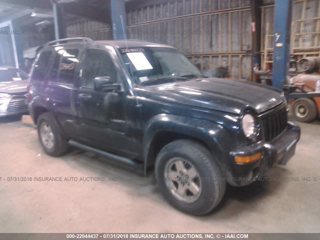 1J4GL58K62W184413 - 2002 JEEP LIBERTY LIMITED BLACK photo 1