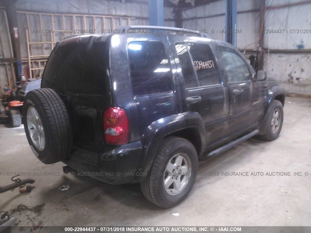 1J4GL58K62W184413 - 2002 JEEP LIBERTY LIMITED BLACK photo 4