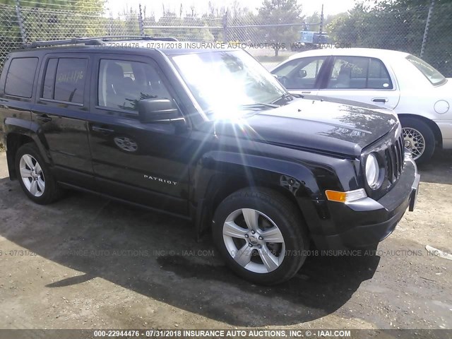 1C4NJRFB8ED571249 - 2014 JEEP PATRIOT LATITUDE BLACK photo 1