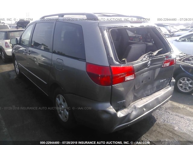 5TDZA23C54S069436 - 2004 TOYOTA SIENNA CE/LE GRAY photo 3