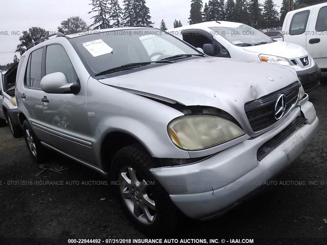 4JGAB72E1XA077606 - 1999 MERCEDES-BENZ ML 430 SILVER photo 1