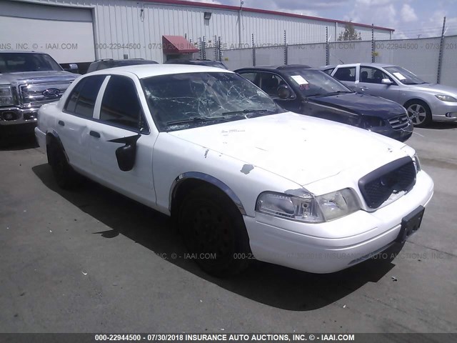 2FAFP71W77X132322 - 2007 FORD CROWN VICTORIA POLICE INTERCEPTOR WHITE photo 1