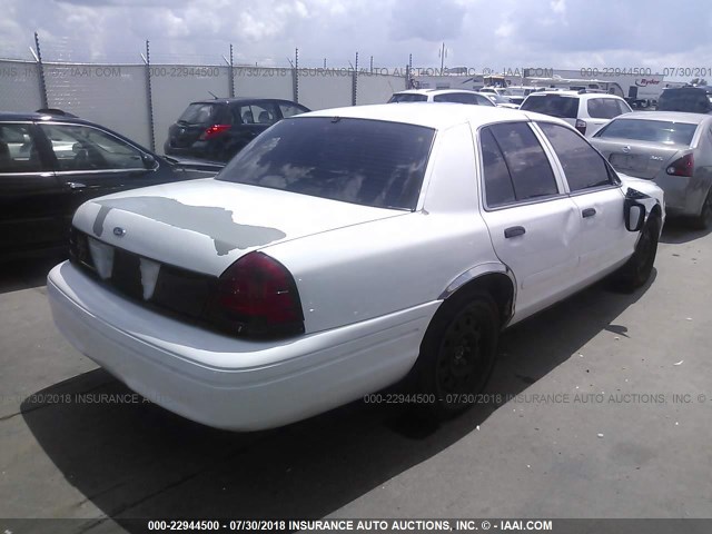 2FAFP71W77X132322 - 2007 FORD CROWN VICTORIA POLICE INTERCEPTOR WHITE photo 4