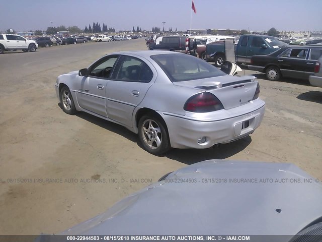 1G2NV52E02M545726 - 2002 PONTIAC GRAND AM GT1 SILVER photo 3