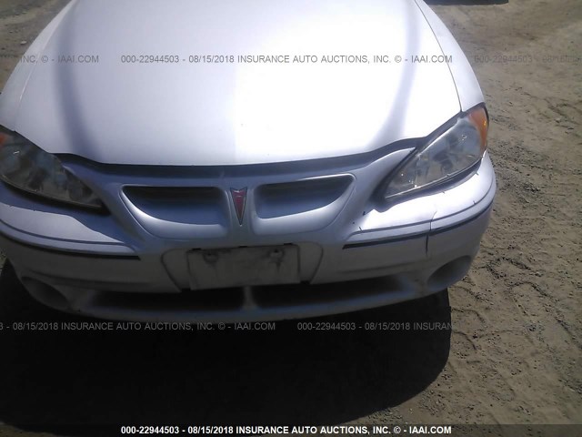 1G2NV52E02M545726 - 2002 PONTIAC GRAND AM GT1 SILVER photo 6