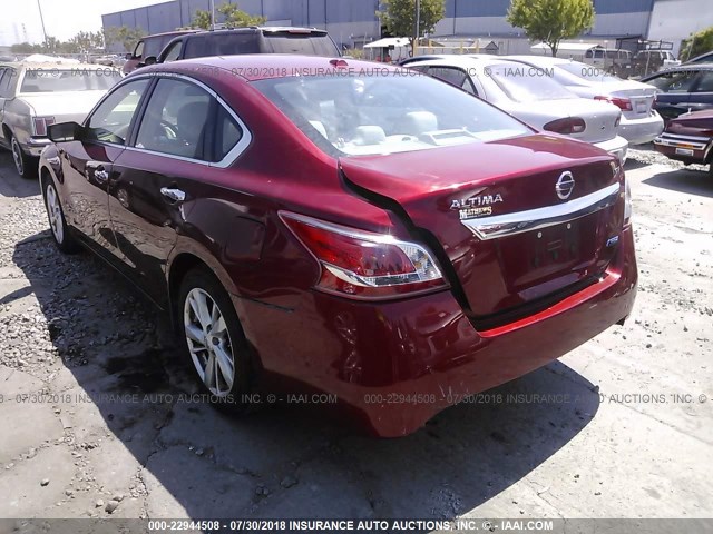 1N4AL3AP4DN404197 - 2013 NISSAN ALTIMA 2.5/S/SV/SL BURGUNDY photo 3