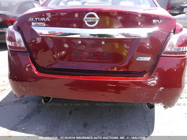 1N4AL3AP4DN404197 - 2013 NISSAN ALTIMA 2.5/S/SV/SL BURGUNDY photo 6