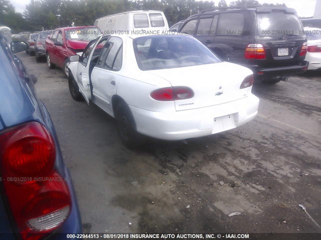 1G1JC524527332463 - 2002 CHEVROLET CAVALIER CNG WHITE photo 3