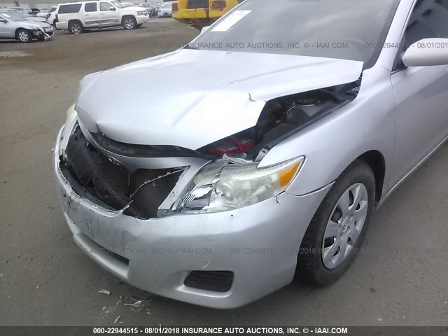 4T4BF3EK8AR009026 - 2010 TOYOTA CAMRY SE/LE/XLE ვერცხლისფერი ფოტო 6