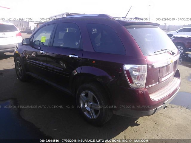 2CNDL83F596245853 - 2009 CHEVROLET EQUINOX LTZ BURGUNDY photo 3