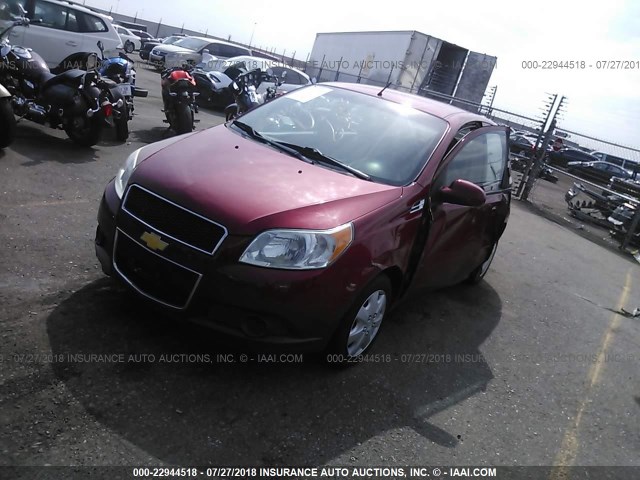 KL1TD6DE0BB147797 - 2011 CHEVROLET AVEO LS/LT 红色 照片 2