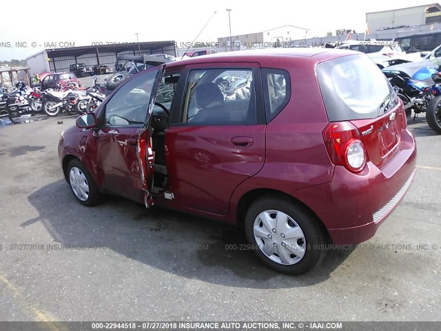 KL1TD6DE0BB147797 - 2011 CHEVROLET AVEO LS/LT 红色 照片 3