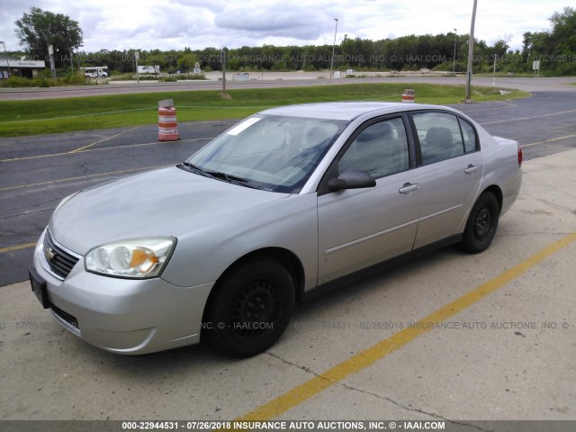 1G1ZS58F08F126948 - 2008 CHEVROLET MALIBU LS ვერცხლისფერი ფოტო 2
