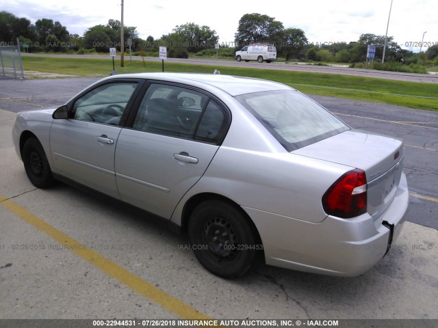 1G1ZS58F08F126948 - 2008 CHEVROLET MALIBU LS ვერცხლისფერი ფოტო 3