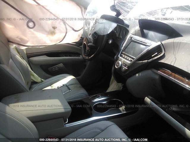 5FRYD4H45GB054491 - 2016 ACURA MDX TECHNOLOGY GRAY photo 5