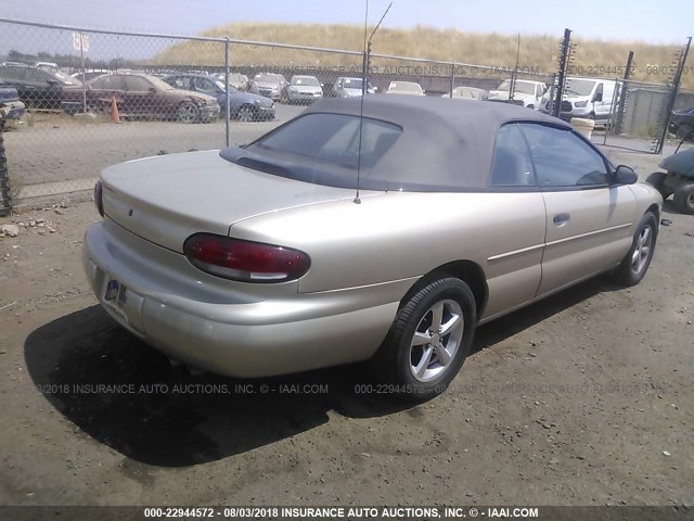 3C3EL45H2WT274612 - 1998 CHRYSLER SEBRING JX GOLD photo 4