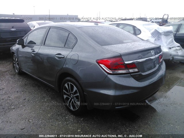 2HGFB2F93DH500257 - 2013 HONDA CIVIC EXL 黑色 照片 3