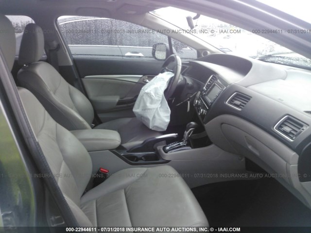 2HGFB2F93DH500257 - 2013 HONDA CIVIC EXL 黑色 照片 5