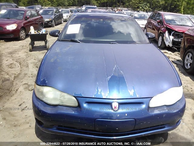 2G1WX12K639329041 - 2003 CHEVROLET MONTE CARLO SS ლურჯი ფოტო 6