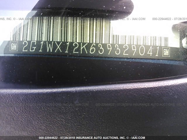 2G1WX12K639329041 - 2003 CHEVROLET MONTE CARLO SS ლურჯი ფოტო 9