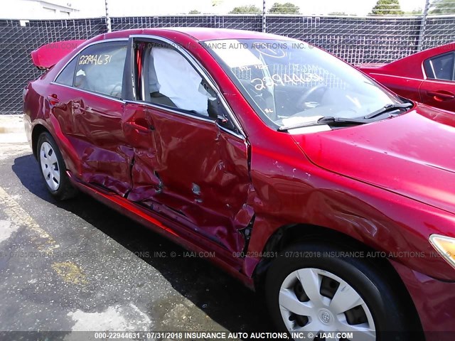 4T1BE46K49U301110 - 2009 TOYOTA CAMRY SE/LE/XLE წითელი ფოტო 6