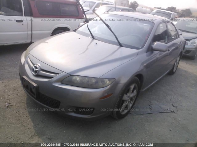 1YVHP80D275M11066 - 2007 MAZDA 6 S GRAY photo 2