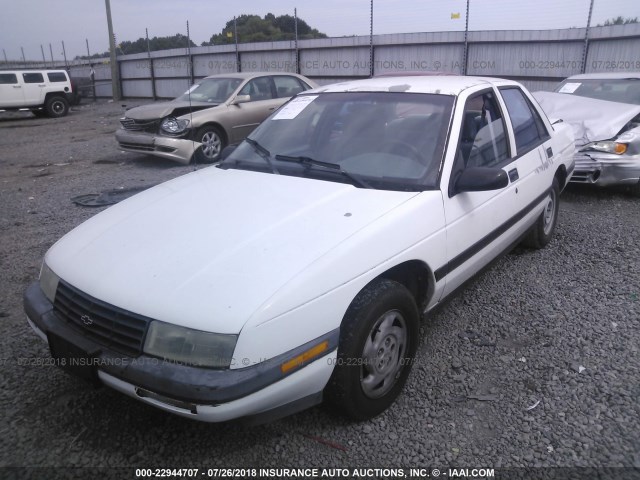 1G1LD55M9RY282799 - 1994 CHEVROLET CORSICA WHITE photo 2