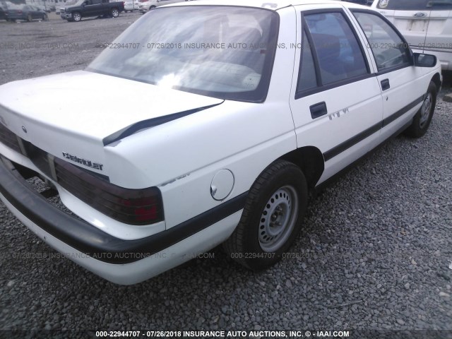 1G1LD55M9RY282799 - 1994 CHEVROLET CORSICA WHITE photo 4