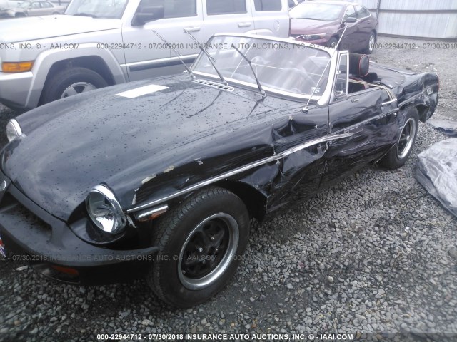 GHN5UG406621G - 1976 MG MGB BLACK photo 2