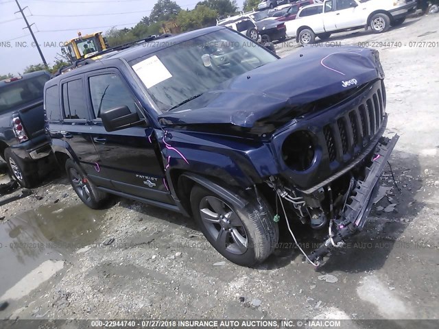 1C4NJRFB6DD236683 - 2013 JEEP PATRIOT LATITUDE BLUE photo 1