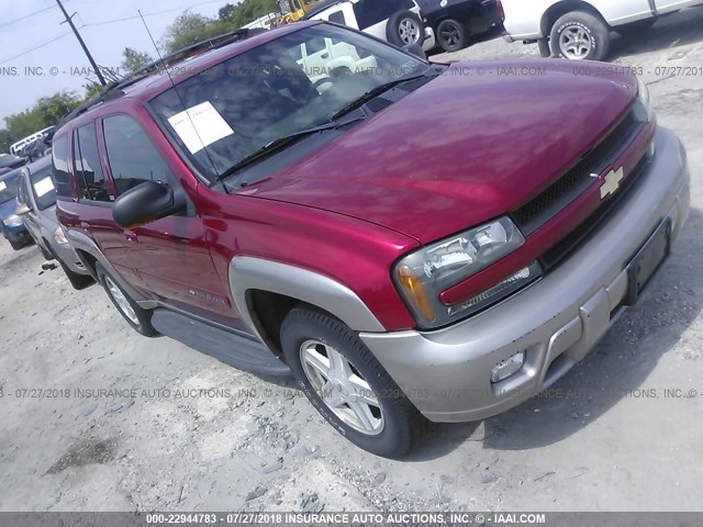 1GNDT13S322300352 - 2002 CHEVROLET TRAILBLAZER  RED photo 1