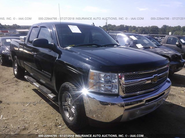 1GCRCREA7CZ325636 - 2012 CHEVROLET SILVERADO C1500  LS BLACK photo 1